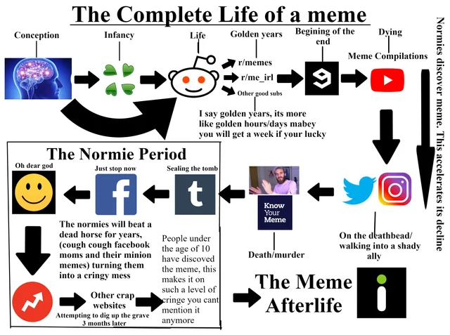 무엇이든지 탄생을 하면, 죽음이 있습니다. 심지어, 저희가 매일 보는 숏츠에 있는 밈(Meme) 조차도요.