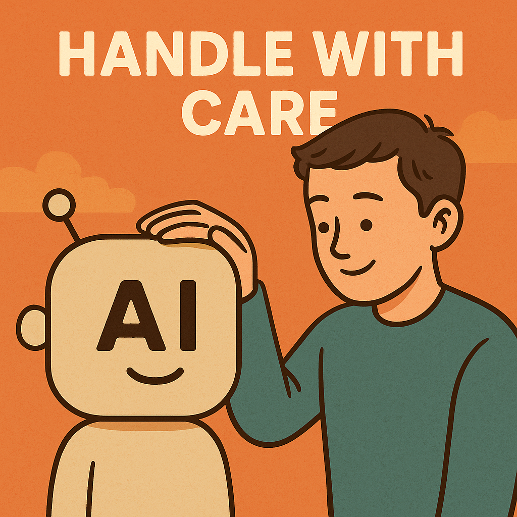 AI는 내 소중한 친구, 살살 다뤄줍시다.